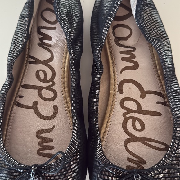 Sam Edelman Black Metallic Felicia Flats size 7.5 or 38 eur - Picture 11 of 11